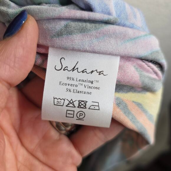 Sahara szSm Oversized Maxi dress Jungle themed Vibrant Pop colors Tropical comfy - Picture 8 of 16